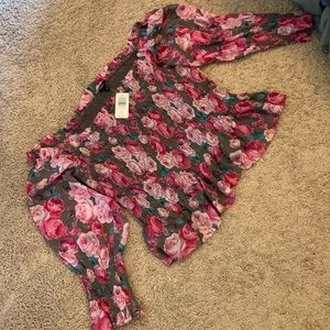 Torrid floral off the shoulder NWT